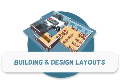 Building and design layouts - Headerimage with text and layout image